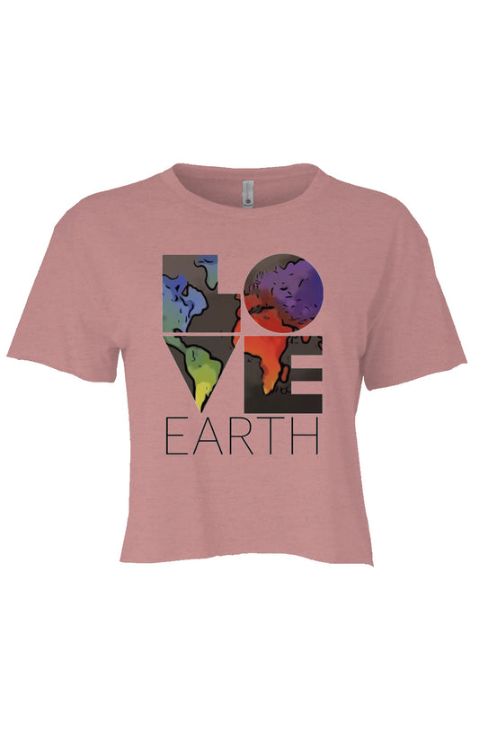 “love earth” Festival Womens Cali Crop